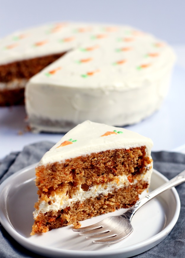 Carrot Cake with Cream Cheese Frosting » Little Vienna