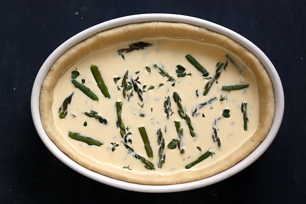 Simple Asparagus Quiche Filling