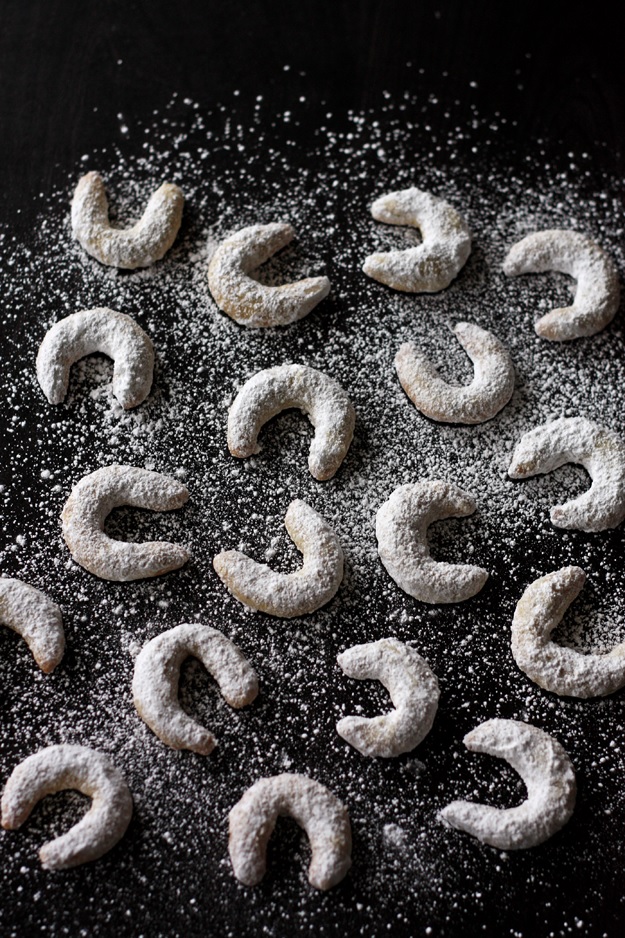 østrigske vanilla crescents