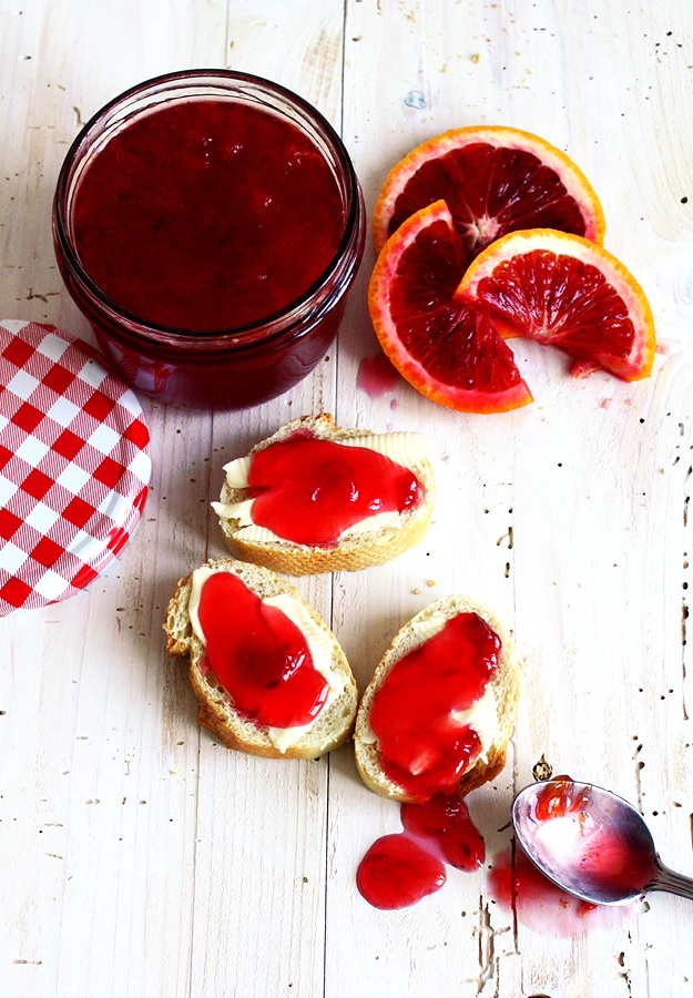 Blood orange jam with Aperol recipe