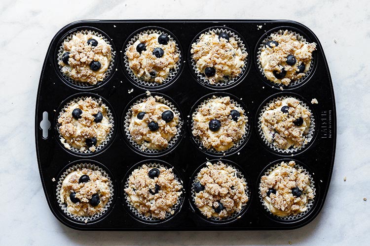 muffins before baking
