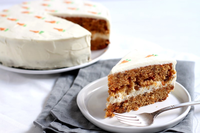 Carrot Cake with Cream Cheese Frosting easy recipe