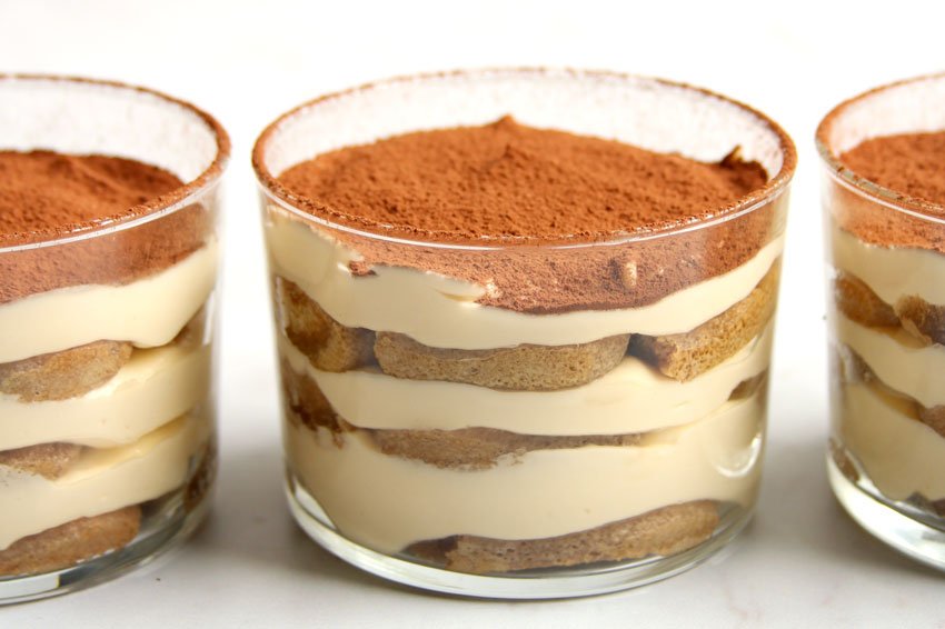 Tiramisu in glass