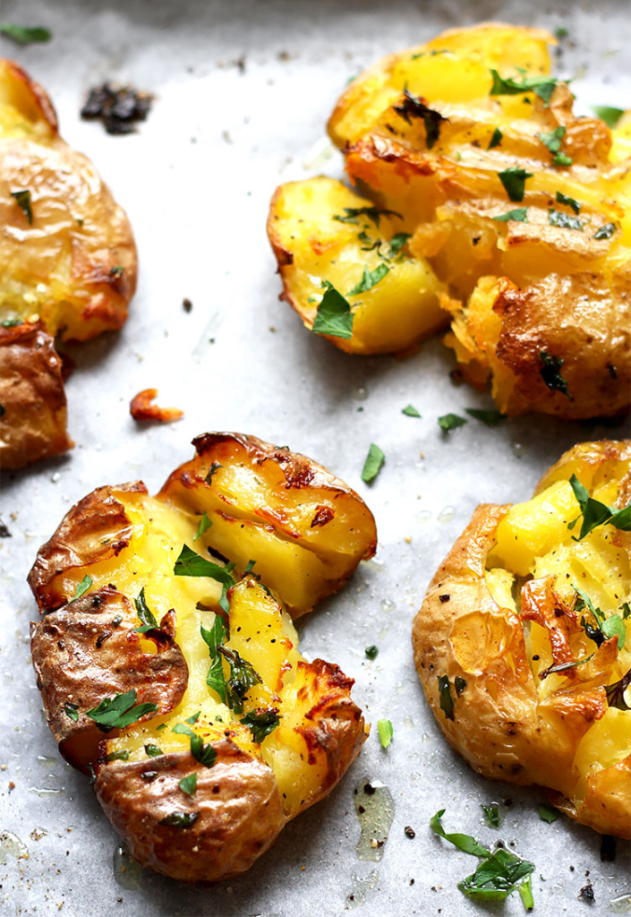 Crispy Smashed Potatoes Recipe