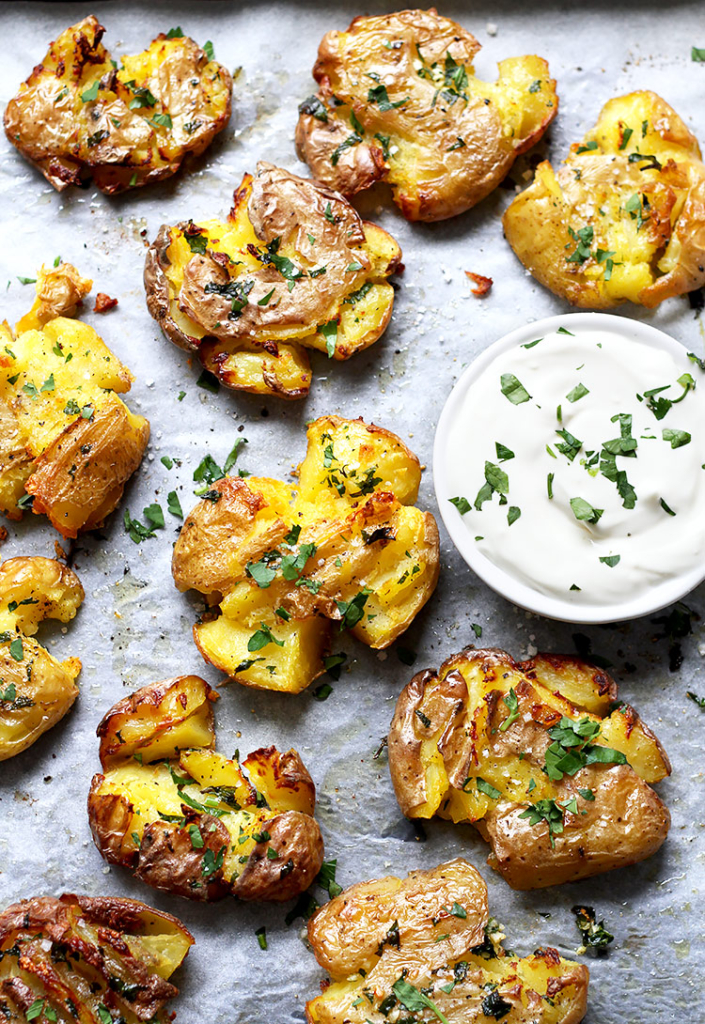 Crispy Smashed Potatoes Recipe