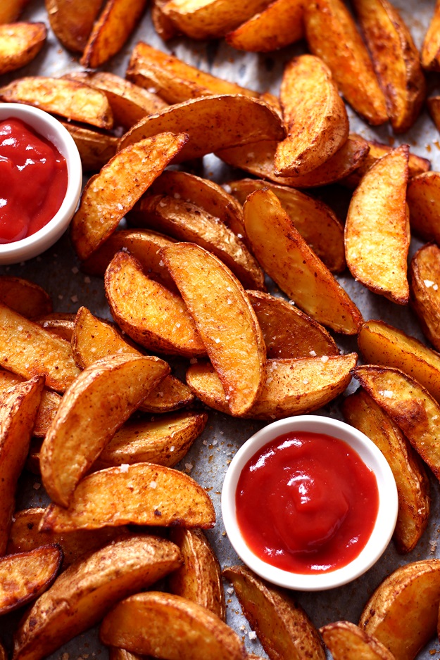 Perfect Crispy Baked Potato Wedges » Little Vienna