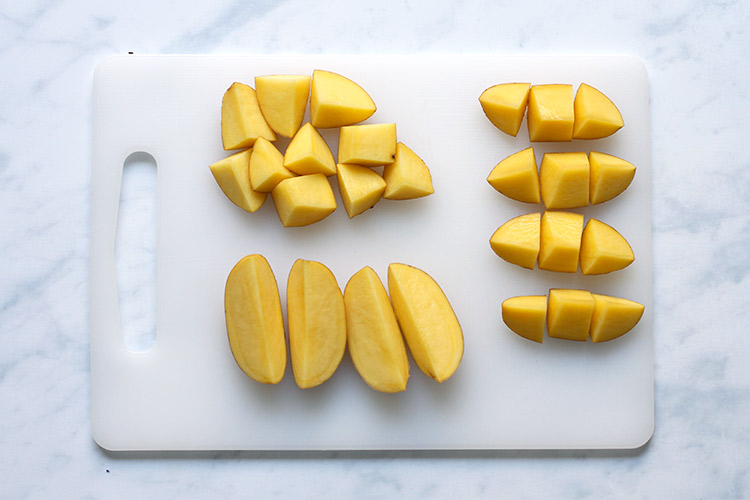 Cutting Potatoes for Roasting