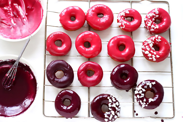 Donuts with raspberry glaze recipe