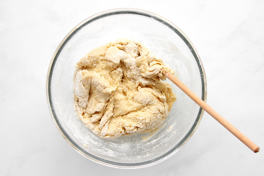 Mixing the dough