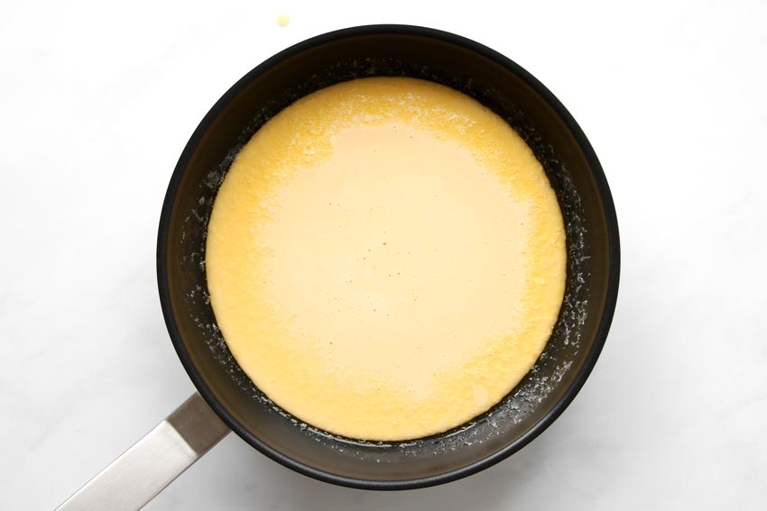 Dutch Baby batter in pan