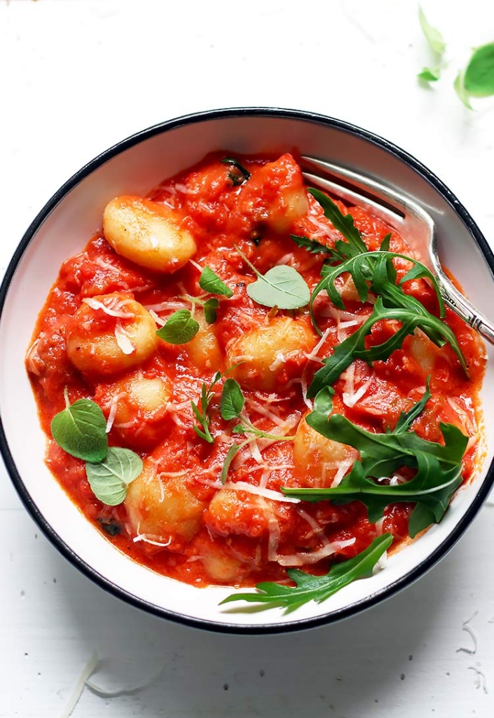 Easy Recipe Gnocchi with Tomato Sauce