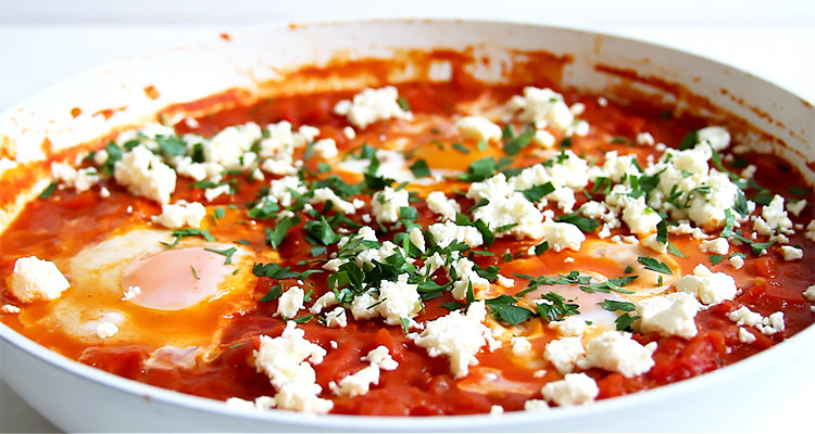 Shakshuka in pan