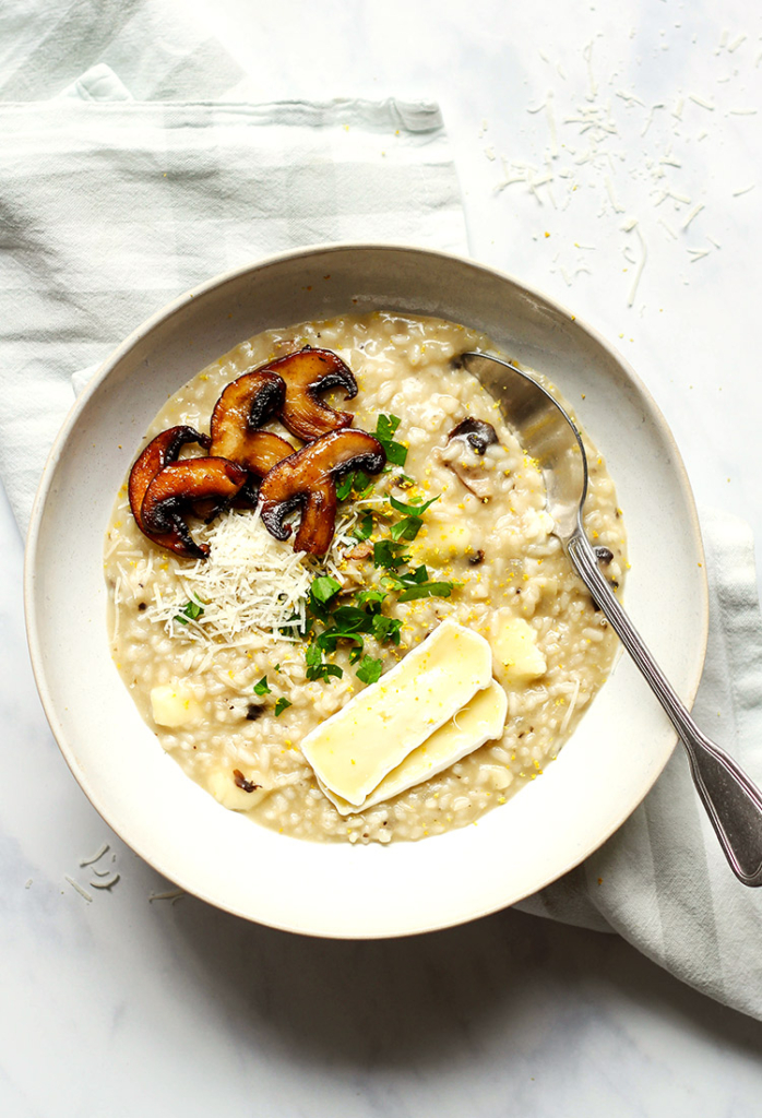 Easy mushroom risotto recipe without alcohol