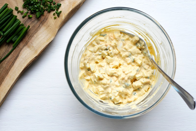 Egg Salad for the Best Egg salad sandwich without mayo