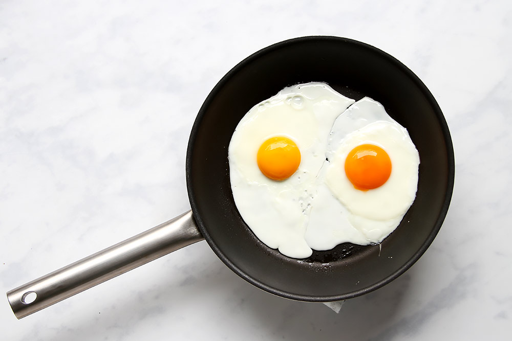 eggs in a pan