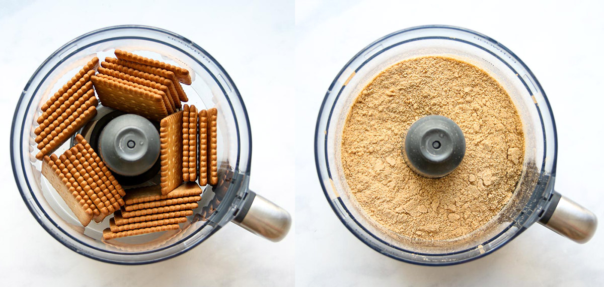 Crackers in food processor