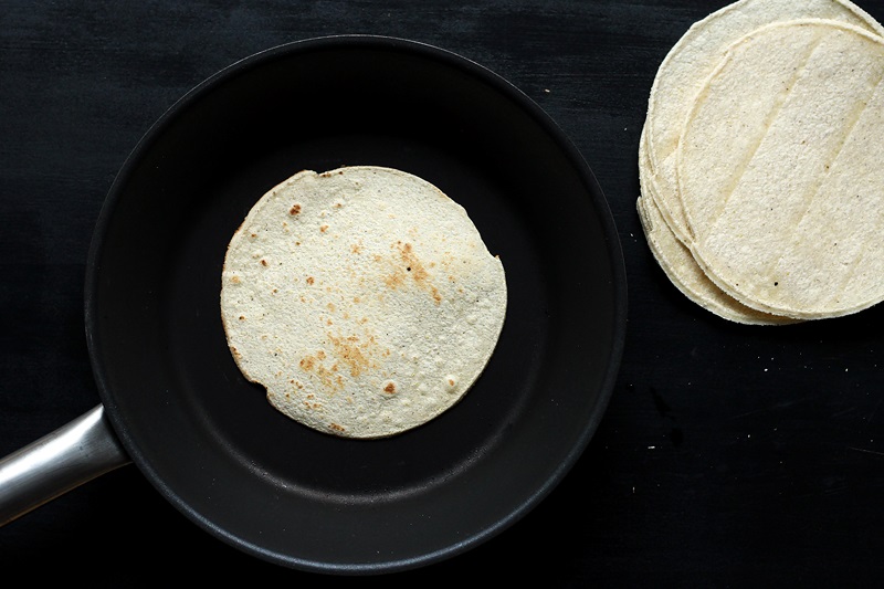 Heating Corn Tortillas