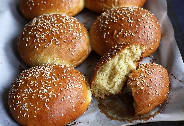 Homemade Brioche Burger Buns