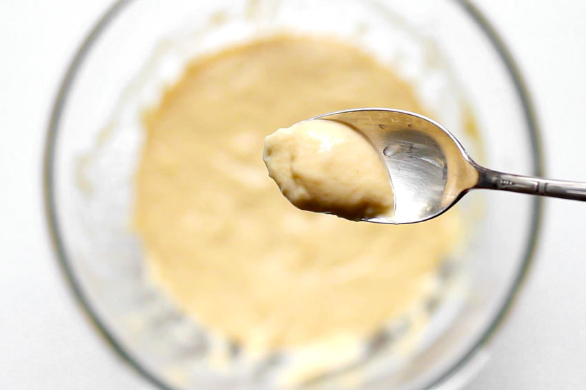 spoon with batter