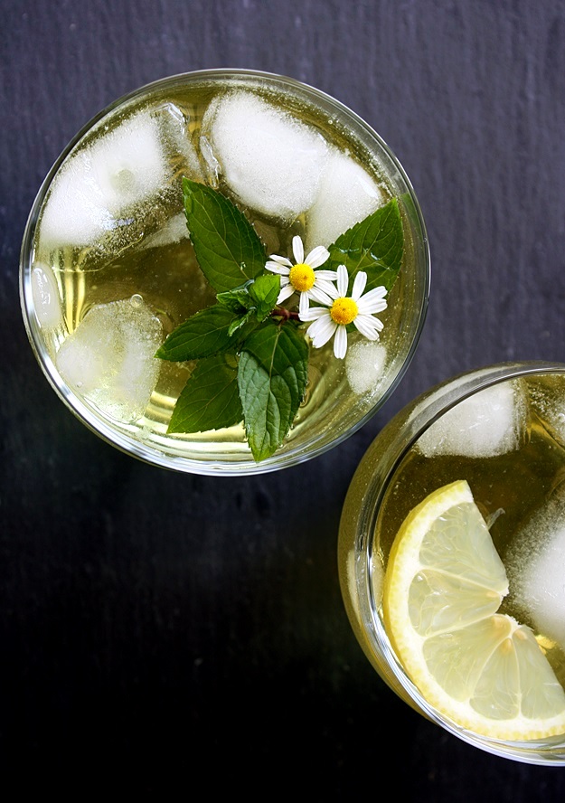 Iced Tea From Fresh Herbs