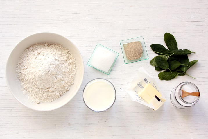 Ingredients for Dinner Rolls