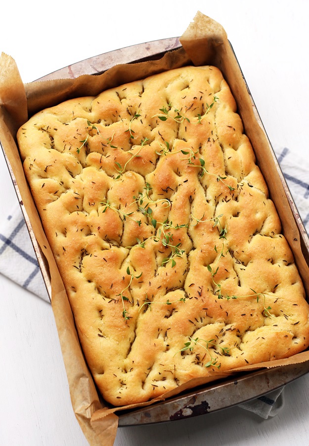 Italian Focaccia Bread Easy Recipe