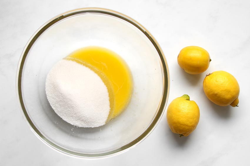 butter, sugar and lemons