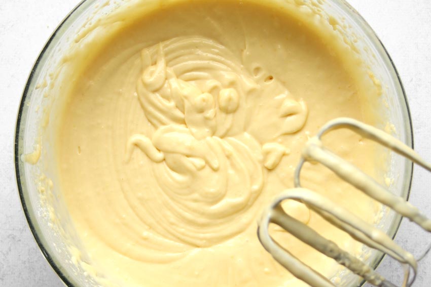 lemon loaf cake batter