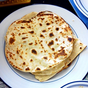 Naan cooked by user