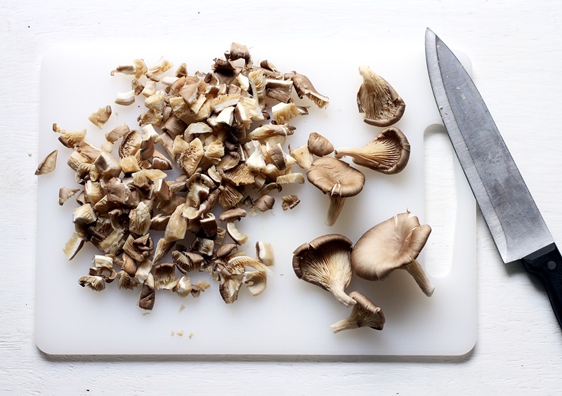 Oyster Mushrooms for Clam Chowder