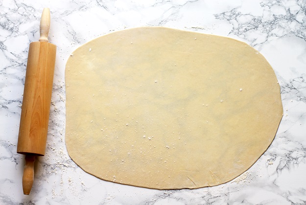 Paper-thin strudel dough recipe - roll it first, then stretch it with your hands