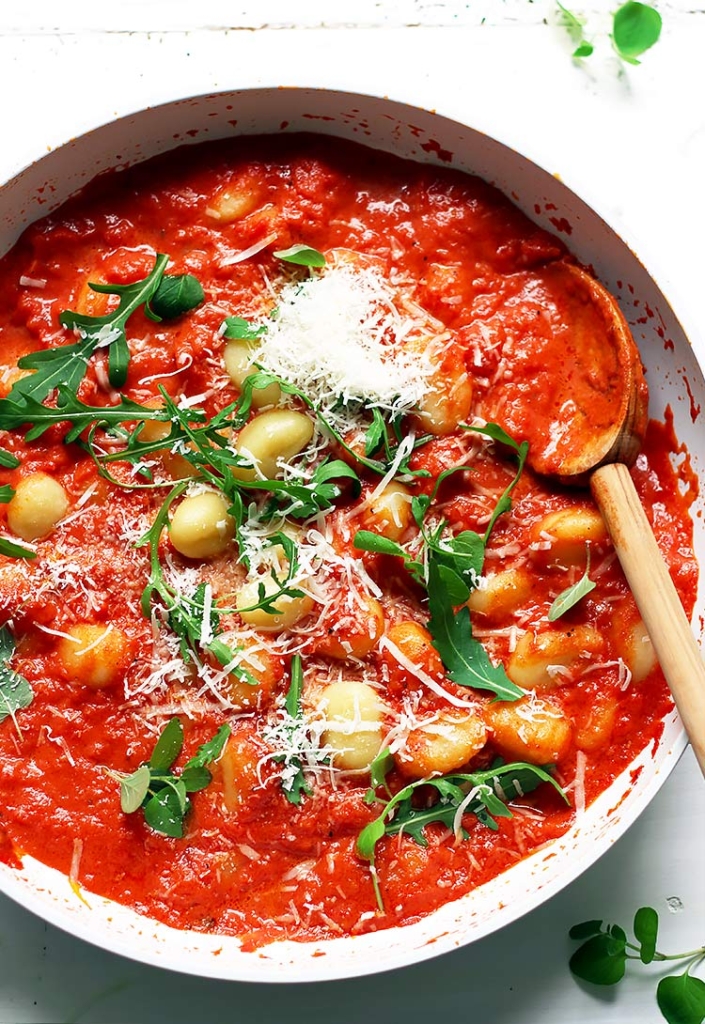 Quick Gnocchi with Tomato Sauce Recipe