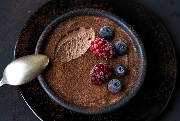 Quick and Easy Chocolate Mousse no eggs