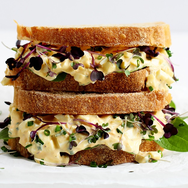 The Best Egg Salad Sandwich, no Mayo