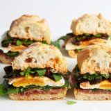Egg prosciutto sandwiches