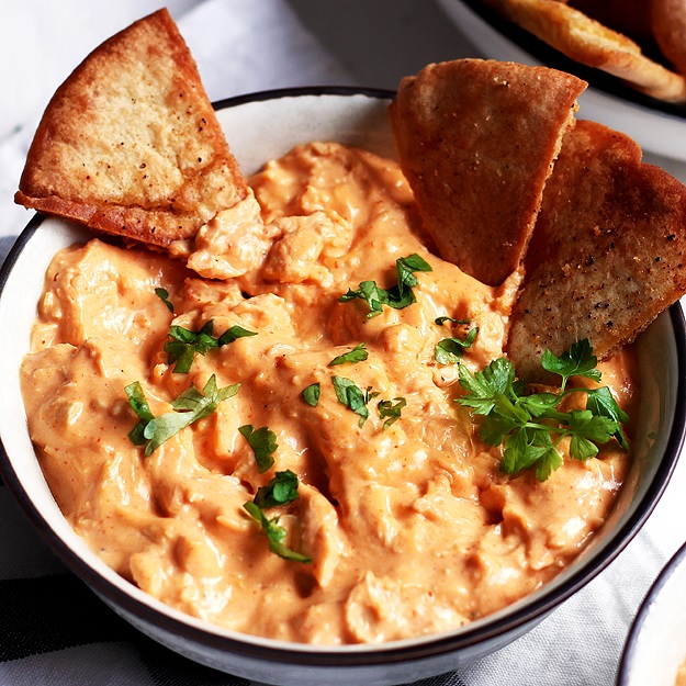 Dangle Løft dig op kaptajn Super Creamy Buffalo Chicken Dip » Little Vienna