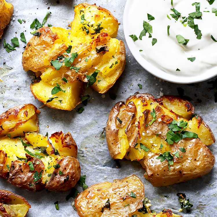 Crispy Smashed Potatoes