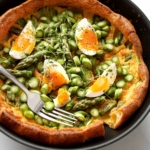 Dutch Baby with Green Asparagus and Eggs