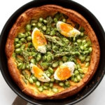Dutch Baby with asparagus and eggs