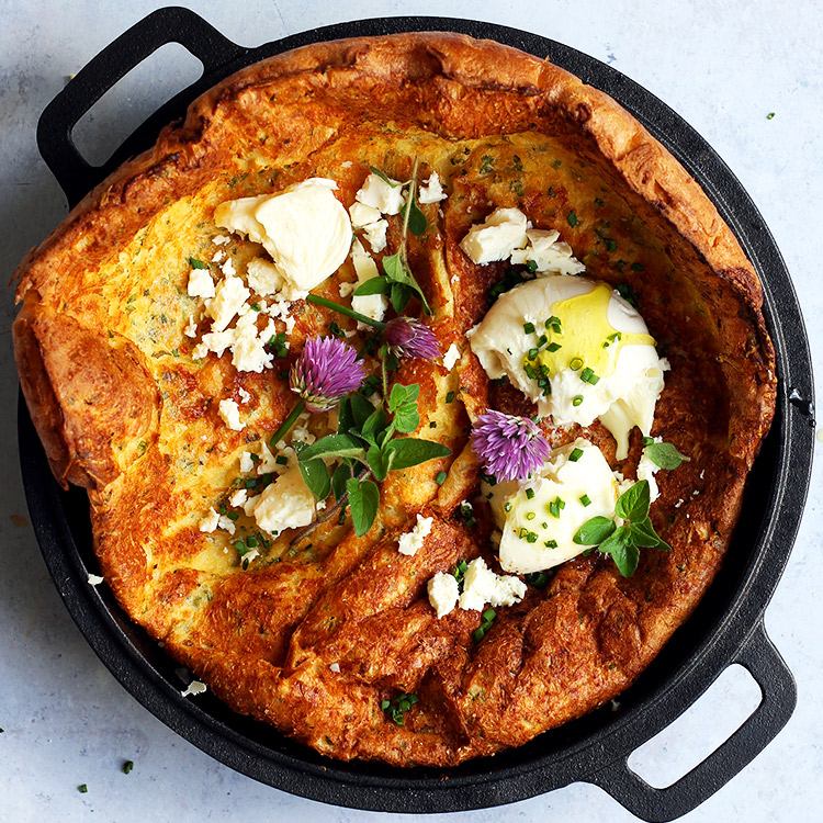Puffy Savory Dutch Baby with Cheese » Little Vienna