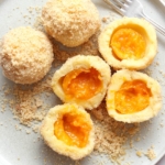 Apricot Dumplings with Potato Dough