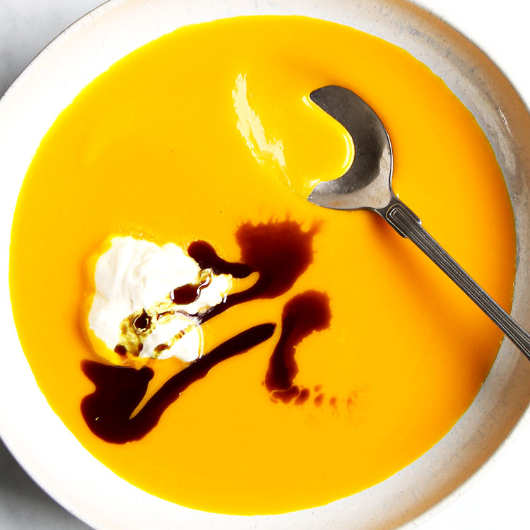 Creamy Pumpkin Soup (3 ingredients)