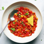 Fermented Tomato Peach Salsa (beginner-friendly)