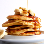 Fluffy Banana Pancakes (sugar-free)