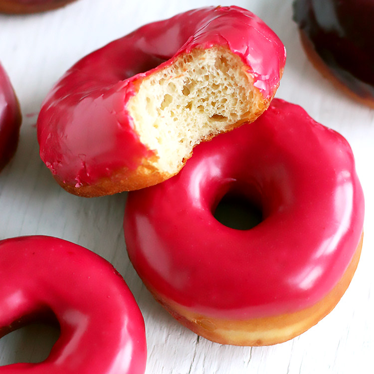 Pink Donuts (no food coloring)