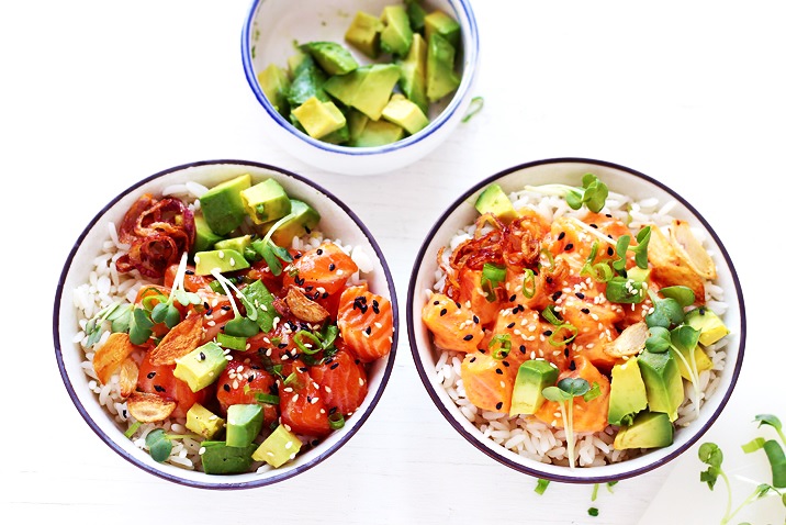 Salmon Poke Bowls Recipe