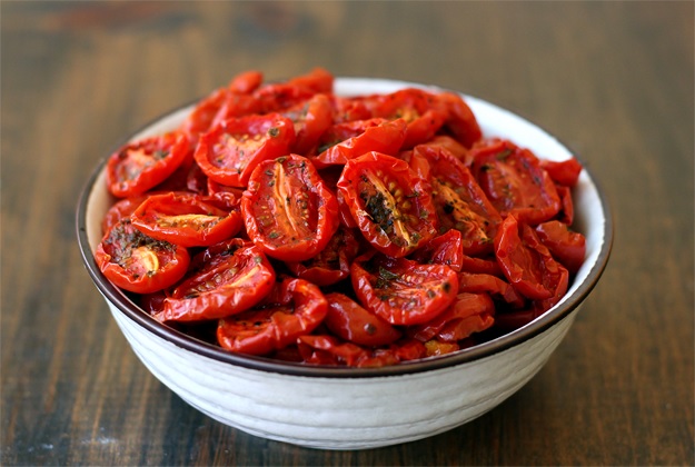 Semi dried tomatoes - Recipe