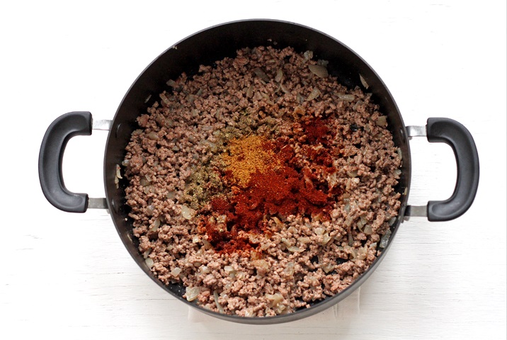 Ground beef with spices