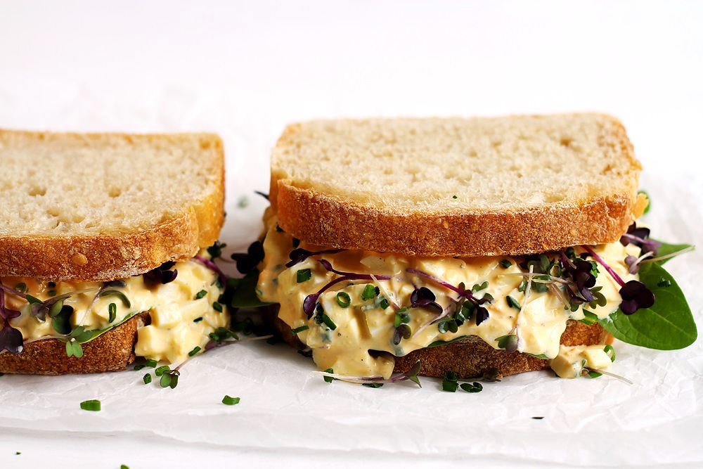 The Best Egg Salad Sandwich without mayo