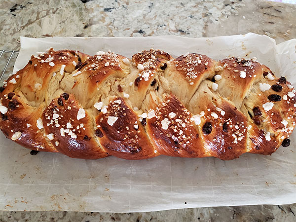 Sweet Braided Yeast Bread (Rosinenzopf) » Little Vienna